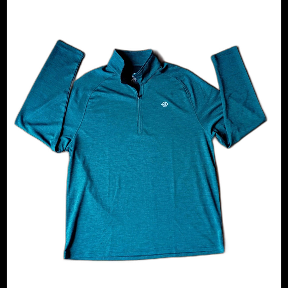 Mofiz Teal 1/4 Zip Pullover XL